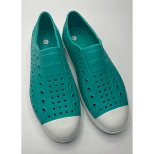 NWOT Native womens 10 mens 8 Jefferson perforated casual slip on shoes Green